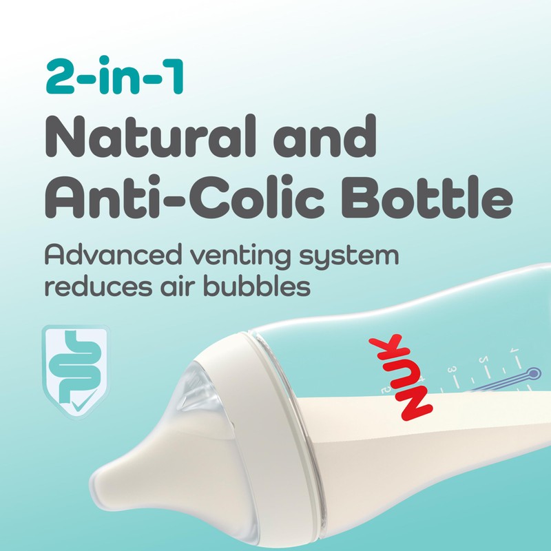 NUK Perfect Match 2-in-1 Natural and Anti-Colic Bottle with Slow