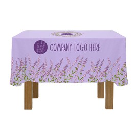 IQ LINENS 60” x 60” Polypoplin Table Cover Overlay -Custom Fully Dye Sublimated Print for use with Different Size Tables