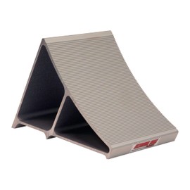 Extreme Max Premium Lightweight Aluminum Wheel Chock with Ribbed Slope and Grip Teeth - Anti-Slip Claw Base for Trailers, RVs & 5th Wheels