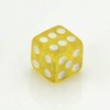 LST 4 x Valve Caps Tyre Valve Cap Cube Yellow