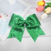 2 Pcs Jumbo Glitter Cheer Bows Clips, Sparkly Hair Bows