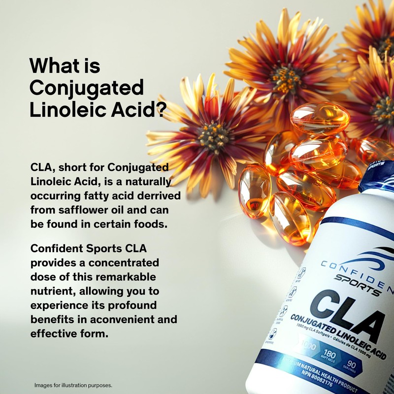 CONFIDENT SPORTS – CLA (Conjugated Linoleic Acid) – 1000 mg