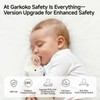 Garkoko Baby Pacifiers 0-18 Months(2-Pack), One-Piece Silicone Pacifier with Heat-Resistant