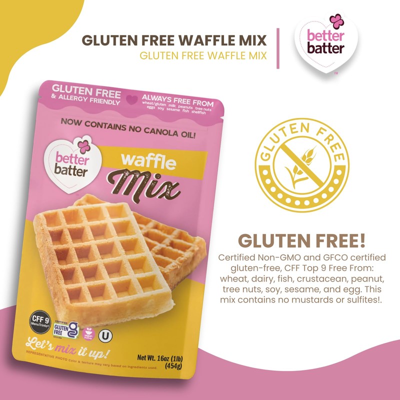 Better Batter Waffle Mix | Certified Kosher, Vegan & Gluten