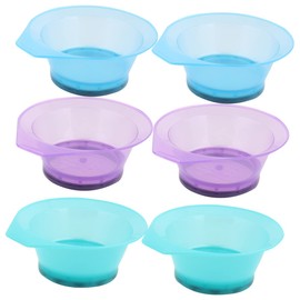 OHPHCALL 6pcs Hair Color Bowl Mixer Hair Color Brush Hair Dye Bowl Hair Color Cup Salon Mixing Bowl Hair Dye Bottle Latex Suit Hair Salon Bowl Pro Hair Color Tint