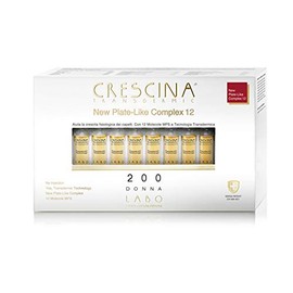 Labo Crescina Transdermic New Plate-Like Complete Set 12 Growth 200 Women 40 Ampoules