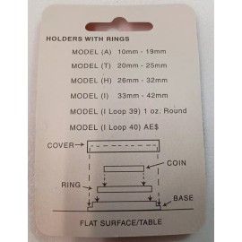 Airtite GENUINE 33mm BLACK RING AIR-TITE CAPSULE (HOLDER) FOR COIN, AIRTITE - NEW RETAIL