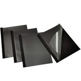 RAYSON TBC2-25-BK Thermal Binding Covers, 1/16 Inch, Black, Letter Size Holds 15 Sheets, 25 Pack