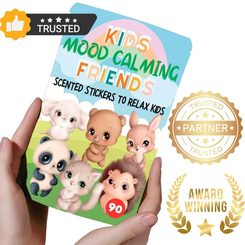 Generic Mood Calming Stickers for Kids/Adults (90 Pack) C All