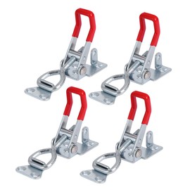 SEWACC 4PCS Adjustable Toggle Clamp Heavy Duty Iron Latch for Cabinets Doors Boxes Quick Release Design Easy Installation for Home Workshop Use