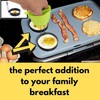 LeeLoon 4 Pack Stainless Steel Egg Ring Molds With Non