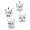 Set of 4 Tyre Wheel Stem Valve Cover Caps Crown