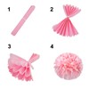 CC wonderland zone 12pcs Tissue Paper Pompoms,Hanging White Paper Pom