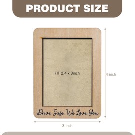 MLY Drive Safe I Love You Visor Clip, Drive Safe We Love You Car Visor Photo Clip, Photo Car Visor Clip for Cars, Gifts for Dad/Mom/Husband, Valentines/Christmas & New Drivers, Fits 2.4"X3" Photo