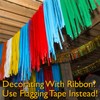 GUFJUCH 800FT Flourescent Flagging Tape, Non-Adhesive Plastic Ribbon Neon Marking