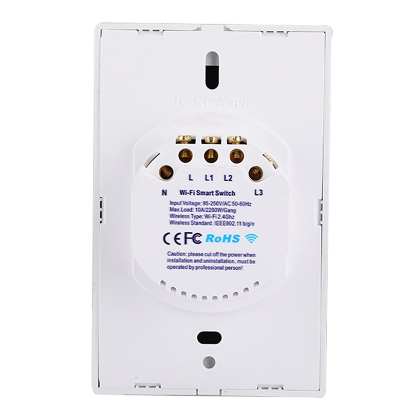 1/2/3 Gang Smart WIFI Wireless Touch Switch Panel Switch Remote