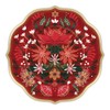 Punch Studio Christmas Garden Dinner Plates Set of 8 (50537),