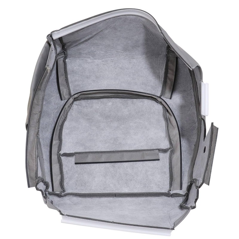 NLQR Front Driver Side Bottom Replacement Seat Cover Gray Microfiber