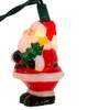 Kurt Adler UL 10-Light Santa with Tree Light Set, 3-Inch