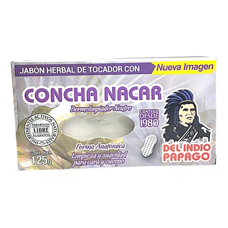 Del Indio Papago Jabón Facial Concha Nácar Del Indio Pápago