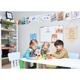 This is Where The Fun Stuff Happens-Pennant Wall Decor Gifts for Baby Boys Girls Kids-Canvas Hanging Pennant Banner Wall Decor Gifts for Nursery Baby Room Playroom Homeschool Bedroom-Baby Gift Shower