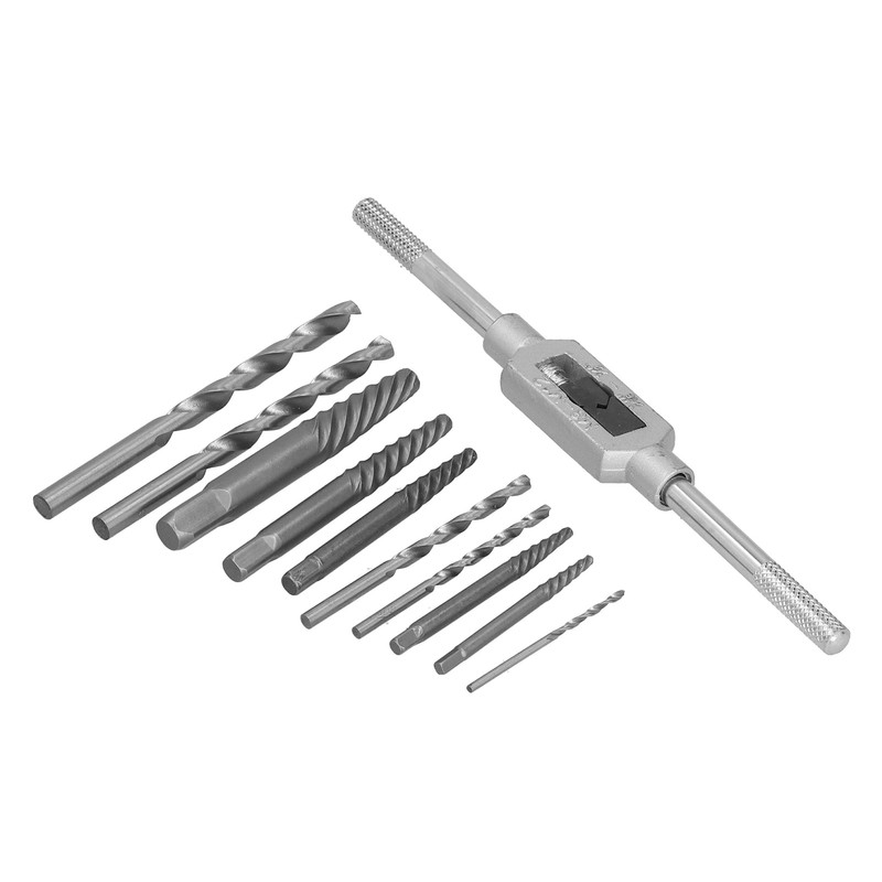 11Pcs Headless Screw Extractor Set Woodwork Easy Out Damaged Drill