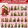 Letter Christmas Tree Hanging Ornaments, Christmas Letters Ornaments Christmas Elf