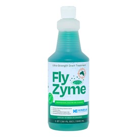 Kinzua Environmental Fly-Zyme, Highly Concentrated Enzyme Drain Cleaner for Pipes, Drain Gel for Fruit Flies, Organic Waste Degrader & Odor Neutralizer, 32 fl oz