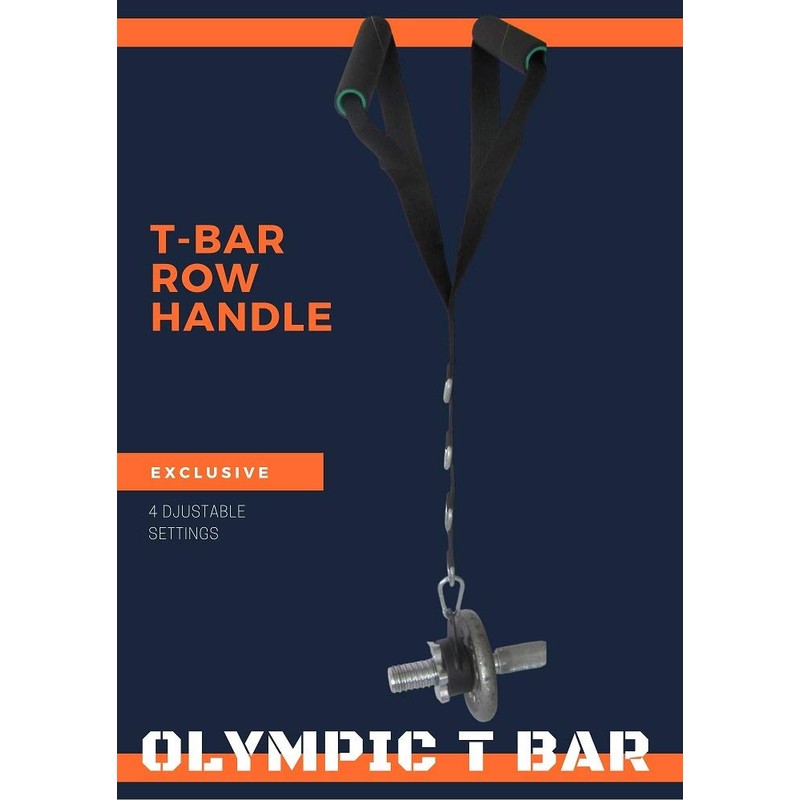 GYM T-BAR Row TB-4D Double Handle Portable SHIHAN Olympic Bar