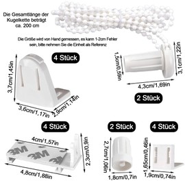 Pack of 16 Roller Blind Brackets Window, 17 mm Clamp Holder for Klemmfix Roller Blind, Replacement Parts Double Roller Blind, Clamp Holder, Klemmfix Clamp Support Holder, for Blackout Roller Blind,