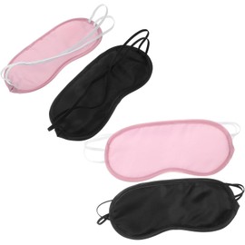 Didiseaon 4 Piezas Mascarilla Ojos Desechable Máscara de Transpirable de Poliéster para Bloqueo Completo de Luz para y Siestas Protección Ocular y Confort Cualquier
