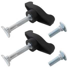 WELURE Lawn Mower & Snow Blower Handle Screws – 2 Handles + 4 Bolts, 7.66mm & 7.8mm, Easy Hand-Tighten