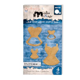 Blanks Spellbinder Paper Arts Dresses Two Die Template