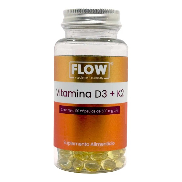 Vitamina D3 + K2 Flow – 90 Cápsulas | Salud