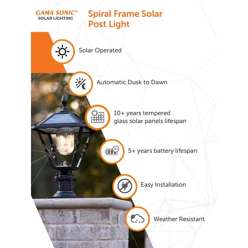 GAMA SONIC Spiral Frame Assembly Kit