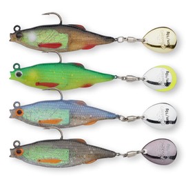 Berkley Pulse Realistic Roach Flash – Angelköder aus weichem Gummi mit Spinnerblattschwanz und rasiermesserscharfen Haken. Spinnköder zum Angeln auf Barsch, Zander und Hecht.