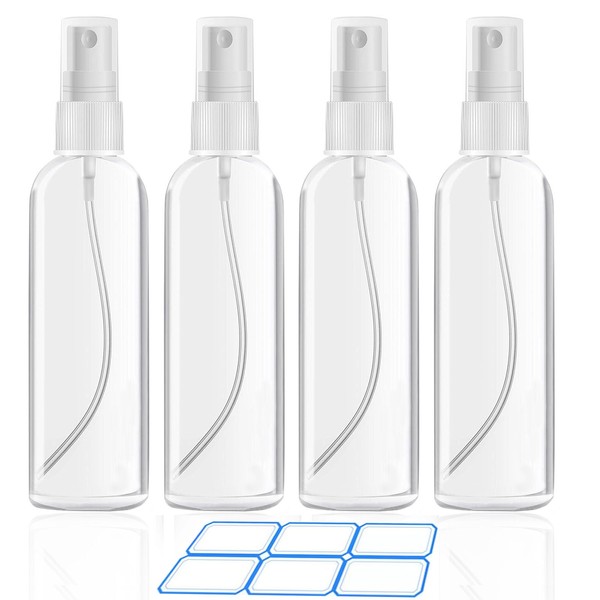 DTDNZKN DTDNZKN 4 Pack 4 Oz (120ml) Small Spray Bottles