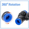QIMEI-SHOP Pneumatic Connector Y Pneumatic Connector 6 mm Pneumatic Fittings