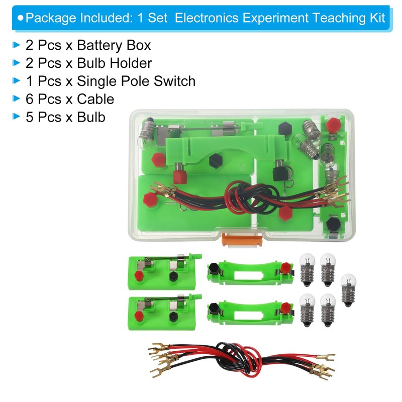 PATIKIL Physics Experiments Set, Physical Labs Electricity Kits Circuits Electric