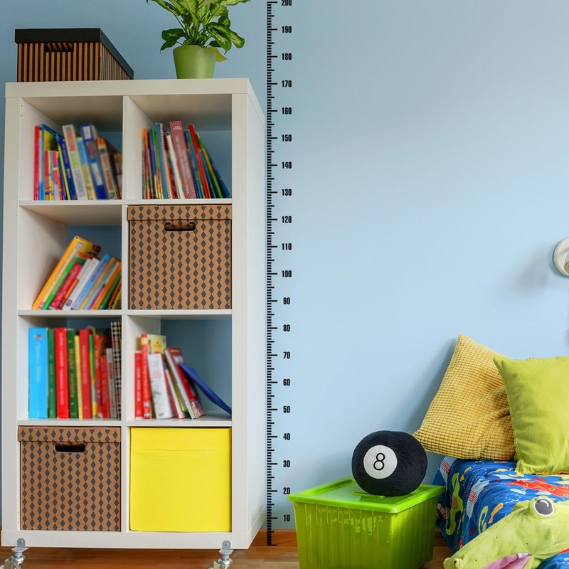 Kids Height Chart Wall Sticker | Measurement Ruler Height Decal,Portable