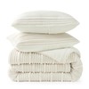 Amélie Home Fleece Queen Comforter Set Ivory, 3 Pieces Super