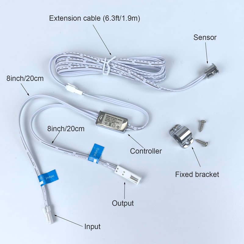 Yogcow 10mm 12V/24V Cabinet Door Activated Light Switch, Auto On/Off,
