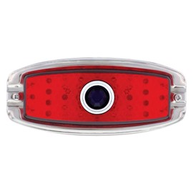 UNITED PACIFIC C4062RRBD Tail Light, 36 LED, with SS Rim and Blue Dot Lens, for 1941-1948 Chevy Passenger Car