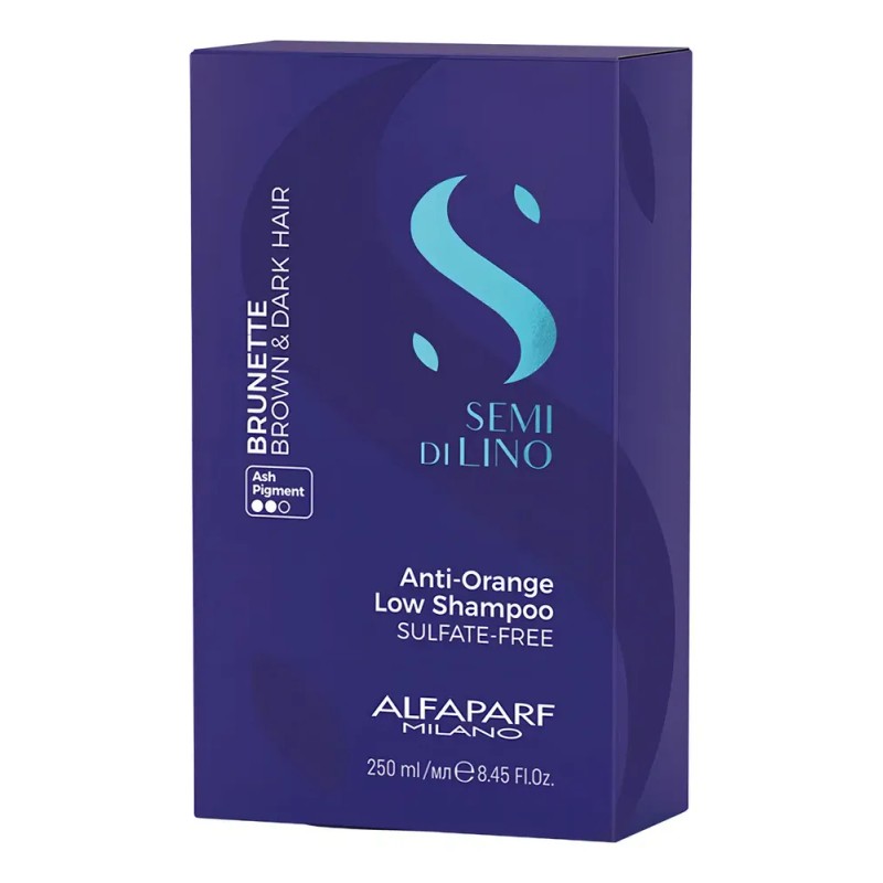 Shampoo Alfaparf Semi Di Lino Brunette Anti-orange X 250ml.