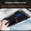 WiiLemz Car Visor Organizer, Multi-Pocket Sunvisor Storage with Sunglass Holder,