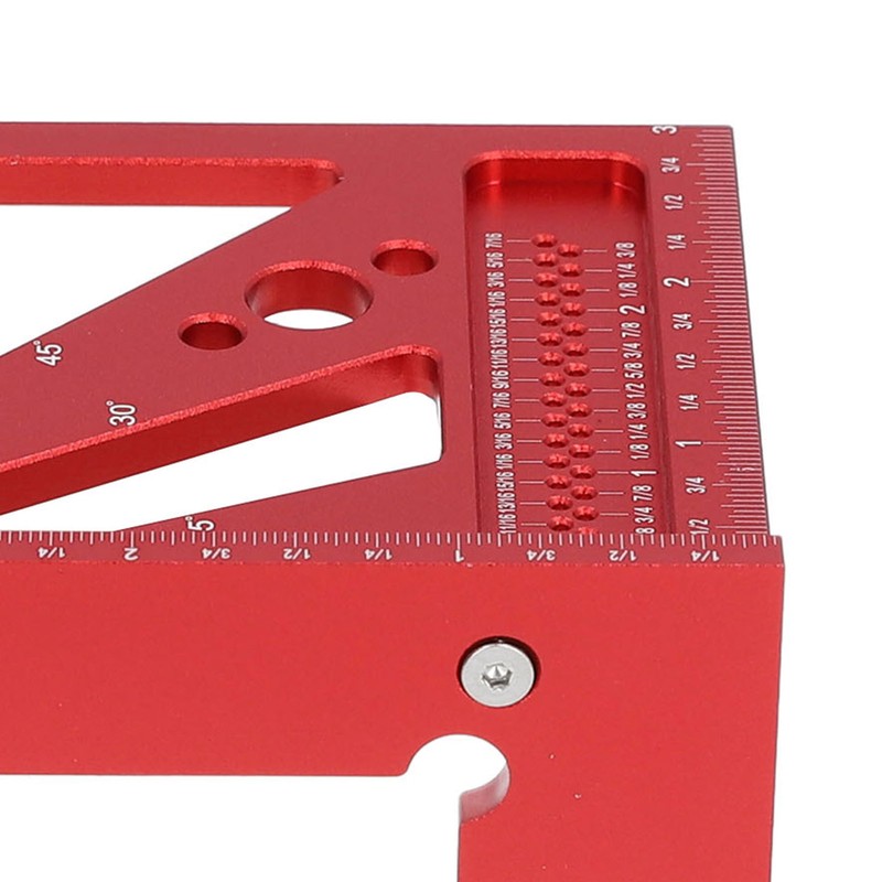 Woodworking Ruler Multifunctional Angle Measuring Ruler Aluminum Alloy Square Tool