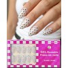 Black Dot Press On Almond Nails 16 Sizes 32pcs Short