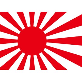 Magnet, Car Flag Series (Asahi Flag, 5.9 x 3.9 inches (15 x 10 cm)