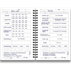 Fitness Log Book & Workout Planner - Designed by Experts Gym Notebook, Workout Tracker, Exercise Journal for Men Women