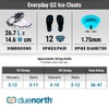 Due North Everyday G2 Ice Cleats for Walking and Running